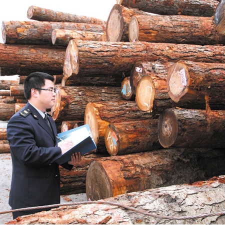 莆田口岸1-2月份进口原木激增